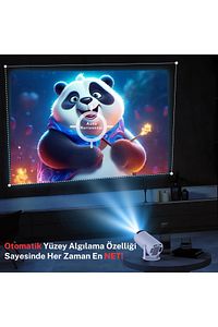 Taşınabilir Android Projeksiyon En Güncel Versiyon Wifi Destekli Akıllı Sinema Projektör Ultra Hd ürün fotoğrafı