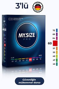 Prezervatif - Alman Kalitesi - Ultra Ince - 3'lü - 60 Beden ürün fotoğrafı