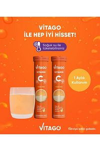 2'li- C Vitamini, D Vitamini, Çinko 20'li Efervesan Tablet ürün fotoğrafı