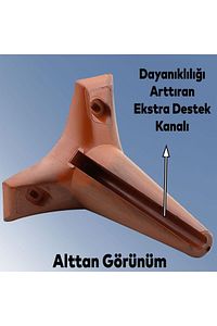 Aspen Lüks Mobilya Kanepe Koltuk Tv Ünitesi Baza Yükseltici Ayağı Ayakları 15 Cm Ahşap Desenli Ayak ürün fotoğrafı