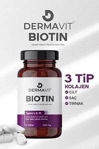 Saç Tırnak Vitamini Biotin 5000, Vitamin D, Çinko, Folik Asit, At Kuyruğu ürün fotoğrafı