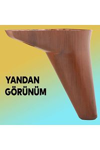 Aspen Lüks Mobilya Kanepe Koltuk Tv Ünitesi Baza Yükseltici Ayağı Ayakları 12 Cm Ahşap Desenli Ayak ürün fotoğrafı