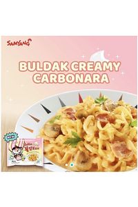 Creamy Carbonara Buldak Hot Chicken Flavor Ramen 140 gr ürün fotoğrafı