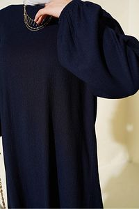 Kadın Lacivert Tunik Pantolon Alt Üst Takım 6663 ürün fotoğrafı