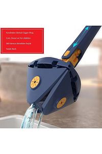 (2 BEZLİ) Kendinden Sıkmalı Üçgen Mop Cam Duvar Yer Silebilen Yedek Mikrofiber Bezli Paspas ürün fotoğrafı