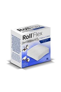Flex Steril Gaz Kompres 7,5cm X 7,5cm ( 5'li Pakette) 25 Adet - Skt:04/2027 ürün fotoğrafı
