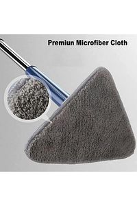 (2 BEZLİ) Kendinden Sıkmalı Üçgen Mop Cam Duvar Yer Silebilen Yedek Mikrofiber Bezli Paspas ürün fotoğrafı