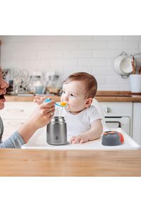 450ML Bebek Mama Saklama Termosu Vakumlu Çift Taraflı Termos ürün fotoğrafı