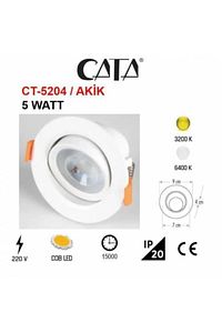 7 W Cob Led Ct-5204 Spot Beyaz Kasa 6500 K Beyaz Işık Rengi Yng Led-002 ürün fotoğrafı