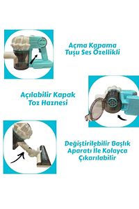 Ütü Masası Seti Ve Model Oyuncak Dikey Süpürge Seti Vakumlu Süpürge 3 in1 Oyuncak 2Lİ Set ürün fotoğrafı