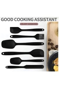 6 Adet Isıya Dayanıklı Yanmaz Yapışmaz Silikon Spatula Seti | 6'lı Silikon Spatula Seti ürün fotoğrafı