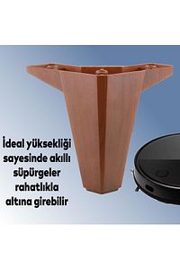 20'li Set Sedir Lüks Mobilya Koltuk Kanepe Tv Ünitesi Destek Ayağı 12 cm Kahverengi Ayakları ürün fotoğrafı