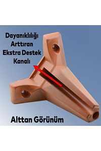 20'li Set Sedir Lüks Mobilya Koltuk Kanepe Tv Ünitesi Destek Ayağı 12 cm Kahverengi Ayakları ürün fotoğrafı