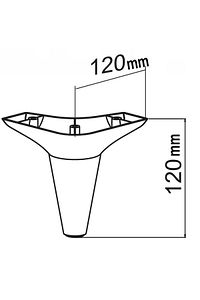 Aspen Lüks Mobilya Kanepe Koltuk Tv Ünitesi Baza Yükseltici Ayağı Ayakları 12 Cm Ahşap Desenli Ayak ürün fotoğrafı