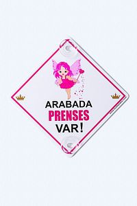 Dikkat Arabada Bebek Var/pleksi Ikaz Levhası/ Peri Kızı ürün fotoğrafı