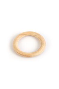 5 Adet 7cm Doğal Ahşap Halka Diş Kaşıyıcı Makrome Halka Amigurumi Halka ürün fotoğrafı