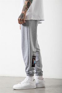 Gri Unisex Butterfly Baskılı Jogger Eşofman Altı ürün fotoğrafı