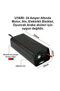 12v Akü Şarj Cihazı 24 - 72 Amper Arası Tüm Akülere Uygundu - Motor Akülerine Uygun Değildir ürün fotoğrafı