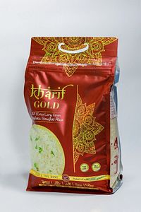 Dolgun Ve Iri Taneli Uzak Doğu Basmati Hint Iran Pirinci (5KG) (GOLD) ürün fotoğrafı