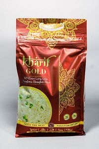 Dolgun Ve Iri Taneli Uzak Doğu Basmati Hint Iran Pirinci (5KG) (GOLD) ürün fotoğrafı