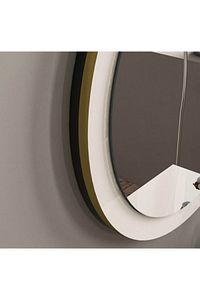 Beyaz Dekoratif Yuvarlak Antre Hol Koridor Duvar Salon Mutfak Banyo Wc Ofis Aynası 33cm Beyaz33cm ürün fotoğrafı