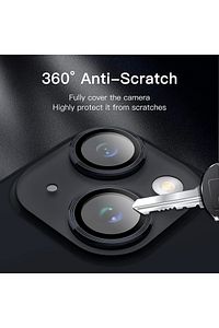 (METAL LENS) Iphone 13/13 Mini Uyumlu Kamera Koruyucu Lens Mercek Metal Çerçeveli 2li Set ürün fotoğrafı