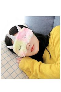Peluş Unicorn Uyku Göz Bandı ürün fotoğrafı