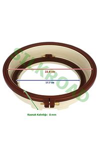 Plastik Punch Kasnağı (TAKIM) - Panç Nakış Kasnağı - 177x228mm - 56mm (2 ADET KASNAK DAHİLDİR) ürün fotoğrafı