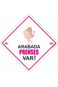 Kopya - Kopya - Akın Otomotiv/dikkat Arabada Bebek Var/pleksi Ikaz Levhası/ Kelebek Prenses ürün fotoğrafı