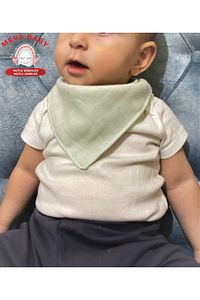 %100 Organik Pamuk 6 Adet Çift Katlı Müslin Kumaş 2 Çıtçıtlı Bebek Salya Önlük Fular ürün fotoğrafı