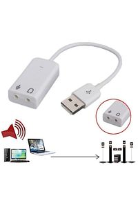 Al-4505 Harici Kablolu 7.1 Usb Ses Kartı 3.5mm Mikrofon Çevirici Dönüştürücü Adaptör ürün fotoğrafı