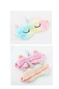 Peluş Unicorn Uyku Göz Bandı ürün fotoğrafı
