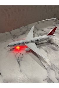 Türkish Airlines Metal Aksamlı Sesli Işıklı Çek Bırak Uçak ürün fotoğrafı