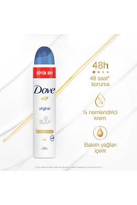 Kadın Sprey Deodorant Original 1/4 Nemlendirici Krem Etkili Büyük Boy 200 ml X3 Adet ürün fotoğrafı