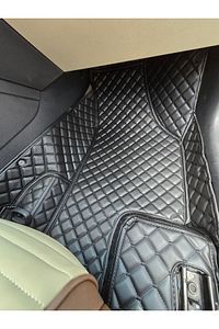 Yeni Dacia Sandero Stepway 2021-2025 Siyaha Siyah Renk 8d Premium Araca Özel Havuzlu Deri Paspas ürün fotoğrafı