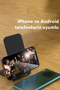 By Deji Wireless Kablosuz Şarj Standı Apple Iphone - Android Uyumlu 15w Hızlı - Telefon ürün fotoğrafı
