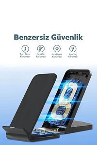 By Deji Wireless Kablosuz Şarj Standı Apple Iphone - Android Uyumlu 15w Hızlı - Telefon ürün fotoğrafı