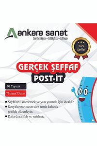 Şeffaf Post-it ürün fotoğrafı