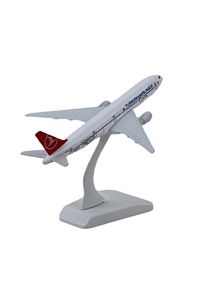 Boeing 777-300 THY 1:400 Ölçekli Metal Model Maket Uçak Masaüstü Sergi Uçak Maketi Koleksiyon Modeli ürün fotoğrafı