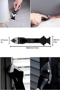 ® 3 Ü 1 Arada Fayans Derz Silikon Kazıyıcı Sıyırıcı Ve Uygulayıcı Aparat ürün fotoğrafı