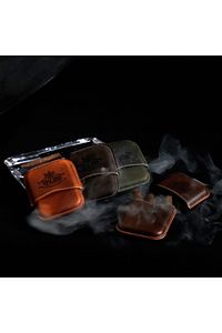 Hakiki Deri Hava Ve Aroma Sızdırmaz Toscano Toscanello Puro Kılıfı - Camel ürün fotoğrafı