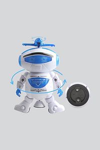 Pilli Müzikli Ve Işıklı Dans Eden Robot Oyuncak ürün fotoğrafı