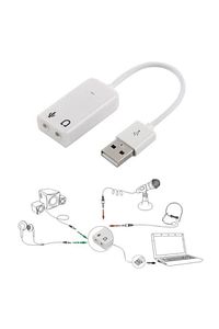 Usb Ses Kartı 7.1 Virtual Sound 3d 5hv2 Çevirici Dönüştürücü Adaptör Kulaklık Mikrofon Birlikte ürün fotoğrafı