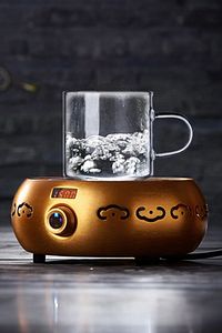 6'lı Borosilikat Cam Isıya Dayanıklı 6 Kişilik Fincan Takımı 125ML - İnce Cam Kulplu Fincan Seti ürün fotoğrafı