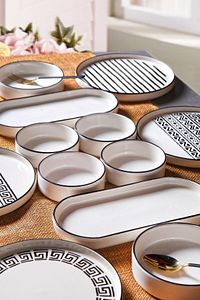 14 Parça 6 Kişilik Stackable Sio Savior Kahvaltı Takımı - Lüx Kahvaltılık Sunum Seti Tabağı ürün fotoğrafı