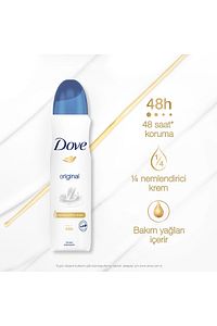 Kadın Sprey Deodorant Original 1/4 Nemlendirici Krem Etkili 150 ml X3 Adet ürün fotoğrafı
