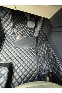 Yeni Dacia Sandero Stepway 2021-2025 Siyaha Siyah Renk 8d Premium Araca Özel Havuzlu Deri Paspas ürün fotoğrafı