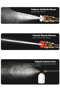 şarjlı ve yüksek basınçlı oto yıkama makinesi ve sulama tabancası bahçe yıkama makinesi ürün fotoğrafı