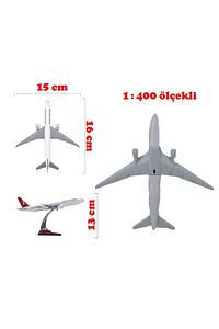 Boeing 777-300 THY 1:400 Ölçekli Metal Model Maket Uçak Masaüstü Sergi Uçak Maketi Koleksiyon Modeli ürün fotoğrafı