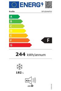 DF1024WFVV A+ 192 l Beyaz Derin Dondurucu 6 Çekmeceli Dikey ürün fotoğrafı